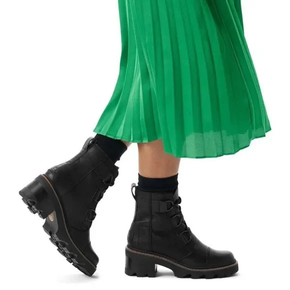 Sorel WOMEN'S JOAN NOW LACE BOOT black size 5 BNIB - Picture 2 of 8